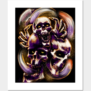 Serpents and Skulls Posters and Art